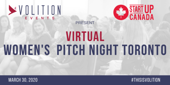 Virtual Women's Pitch Night Toronto | March 30