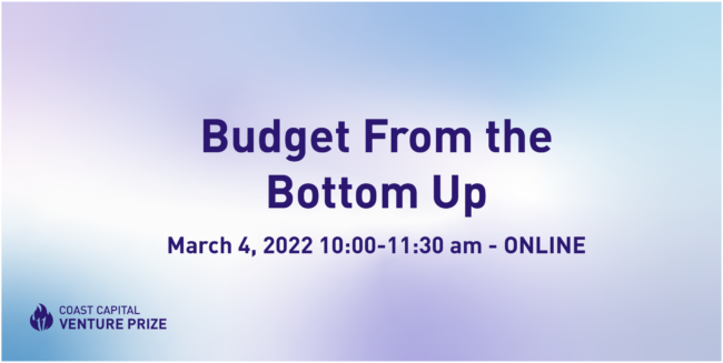 Budget From the Bottom Up Budget From the Bottom Up