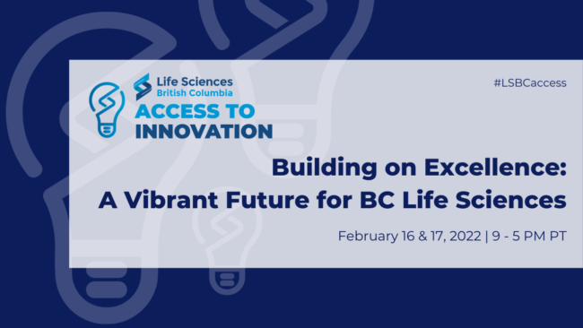 Life Sciences BC Access to Innovation event poster
