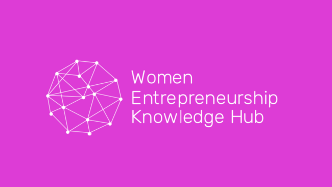 Women Entrepreneurship Knowledge Hub pink panner