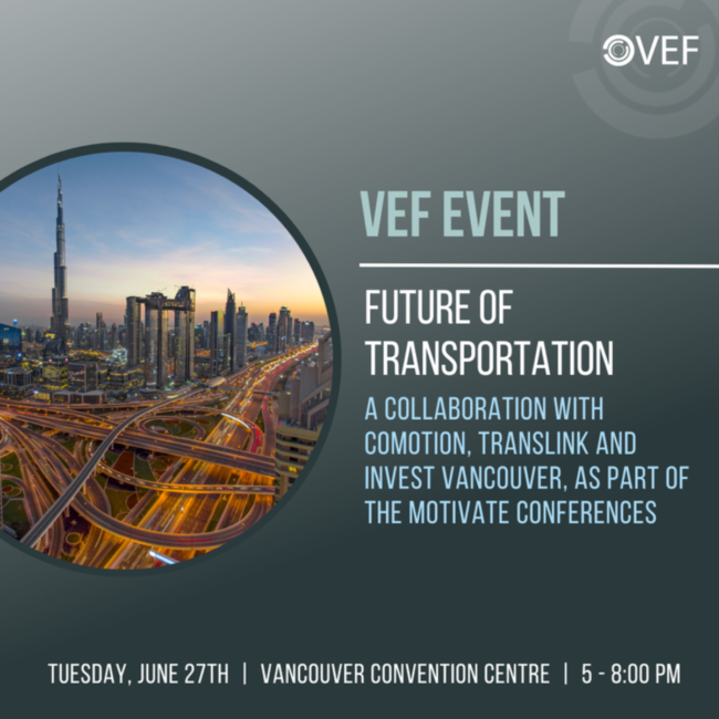 VEF Future of Transportation VEF Future of Transportation Event Promo