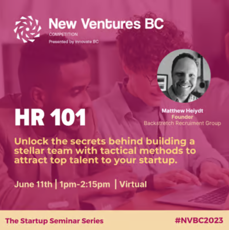 New Ventures BC: HR 101 (Virtual) - SFU VentureLabs