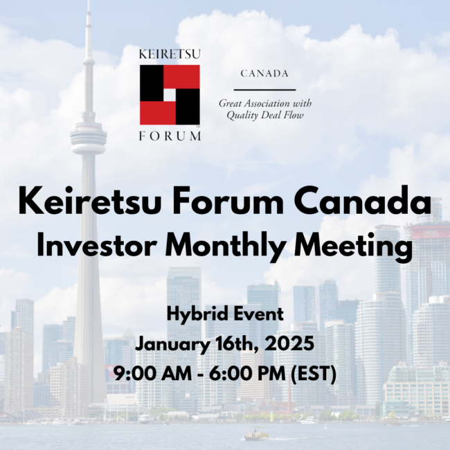 Keiretsu Forum Investor Monthly Meeting