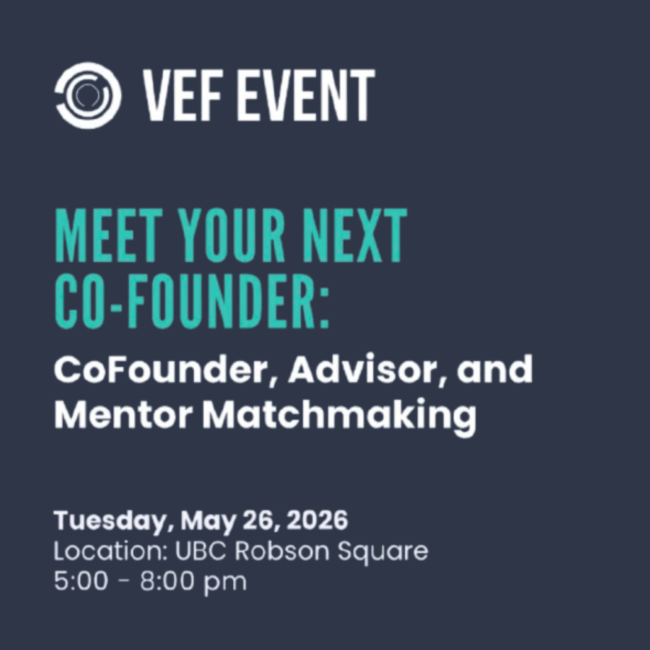 VEF Meet your next co-founder