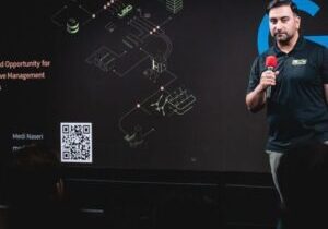 Co-founder and CEO Medi Naseri presenting at Google’s Demo Day || Source: LōD, LinkedIn
