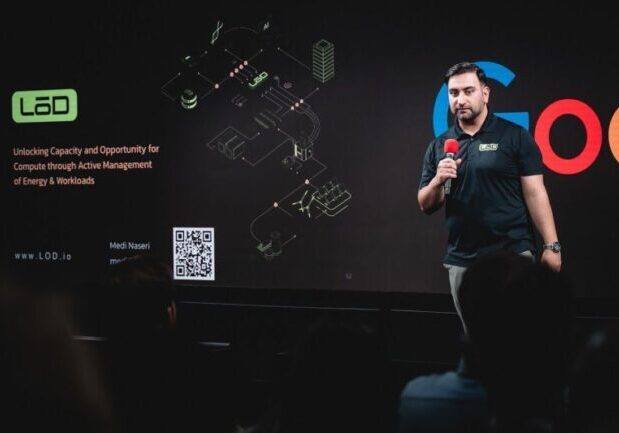 Co-founder and CEO Medi Naseri presenting at Google’s Demo Day || Source: LōD, LinkedIn
